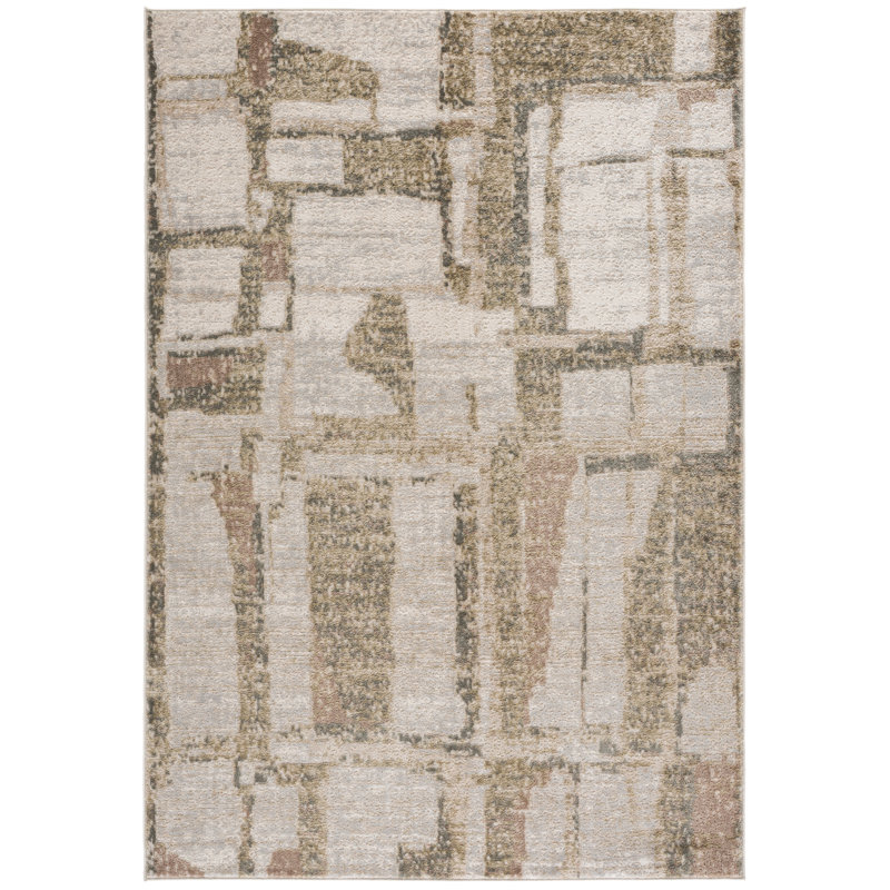 Tapis d'intérieur abstrait Madrid Performance, Rectangle 9' x 12'