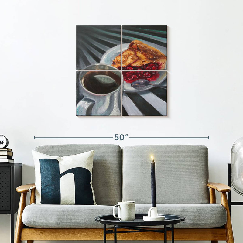 Tarte et café Yarlin, H 26 po x l 26 po