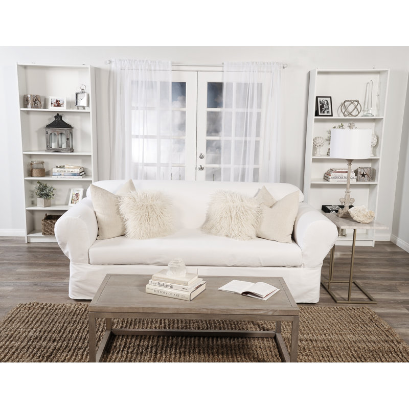 Housse pour causeuse coussin de boîte sergé