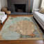 Tapis sarcelle intérieur / extérieur lavable à la machine Claudian ACN1635-104240249