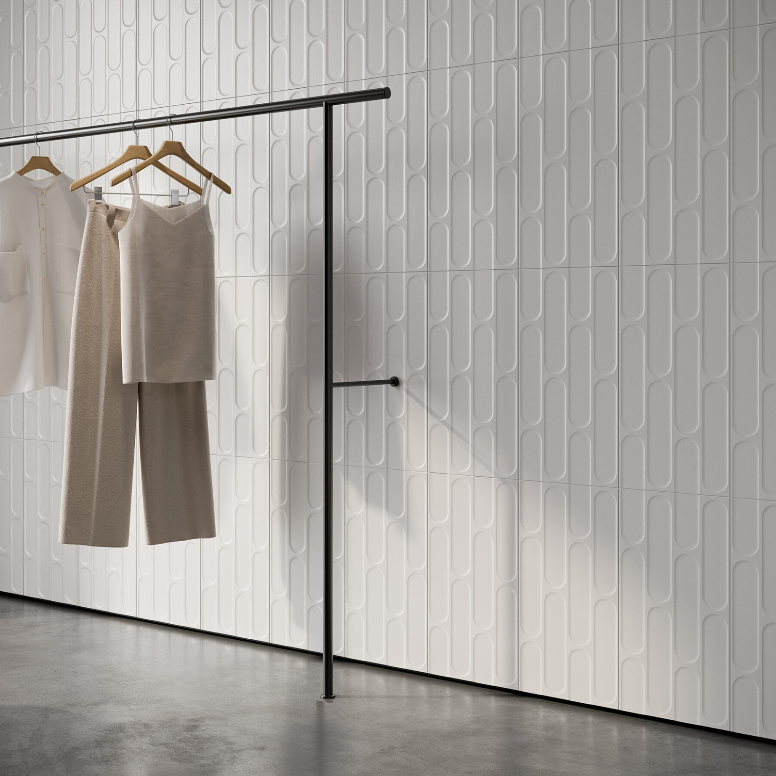 Biscotti 12" x 24" Wall Tile, White