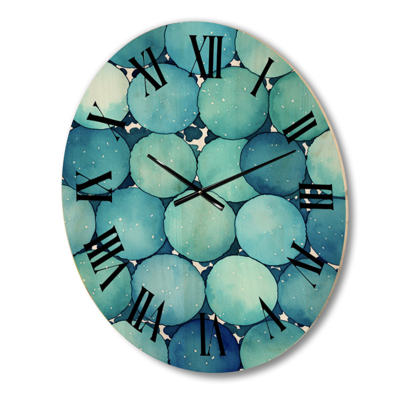 Horloge murale en bois massif Marinette, Grand