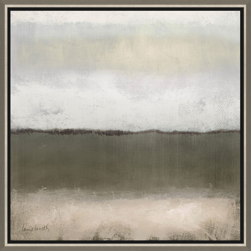 Nuage sur toile olive I