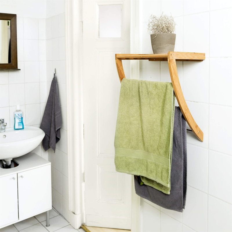 Perley 38cm Wood 3 Wall Towel Bar