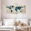 «World Map Aged World Map I» sur toile 5 pièces par Tess P-93024539