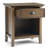 Bedside Table - Rustic Natural Aged Brown