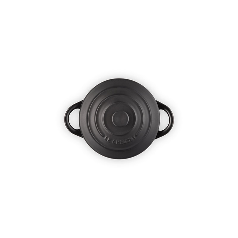 Le Creuset Stoneware Petite Round Casserole, Satin Black