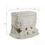 Table de chevet au fini blanc antique