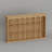 Wall-Mounted Display Shelf With 4 Tier, Solid Pine And Hardwood Construction, Arched Trim, Natural Finish