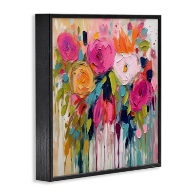 Urban Paint Bouquet Black Framed Giclee Art by Irena Orlov 