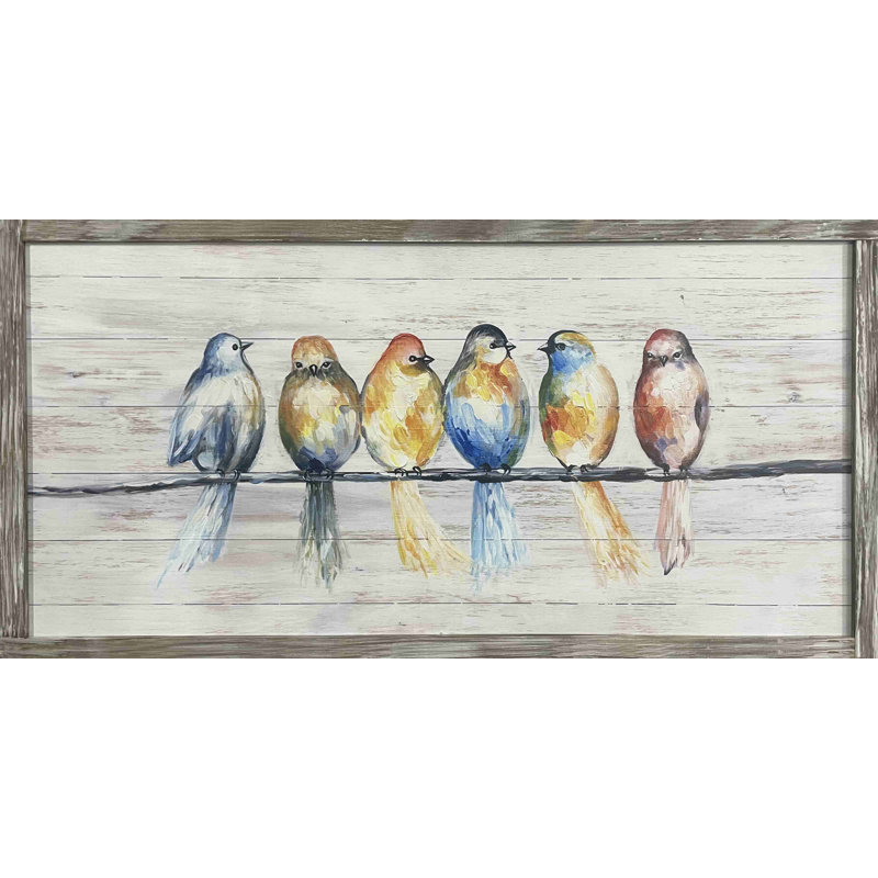 " Birds on a Branch " Print, 24" H x 48" W x 1.5" D