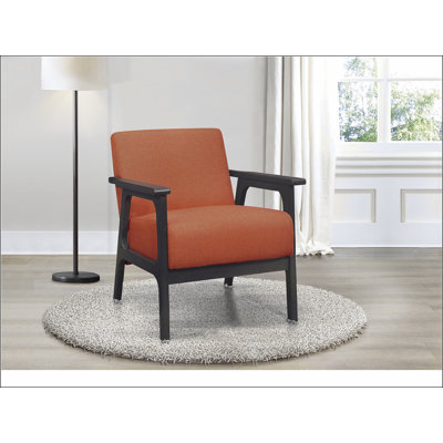Fauteuil orange Tadcaster avec 4 pieds