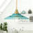 1-Light Modern Dome Glass Pendant Light