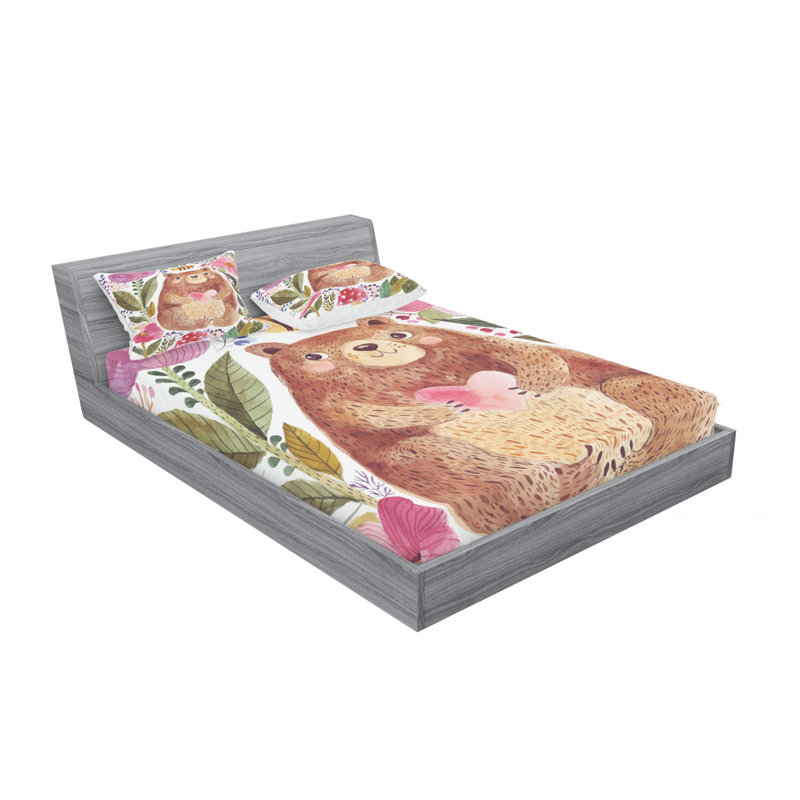 Microfiber Sheet Set, Queen Sheet Set + Fitted Sheet + 2 Pillowcases