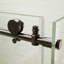Cabine de douche coulissante semi-encadrée de 152 cm (L) x 86 cm (P) x 183 cm (H) avec verre trempé transparent de 8 mm.-135653648