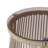 MOONSTONE MODERN ROPE WEAVE SIDE TABLE with Tempered Glass Top for Outdoor Use and Durability