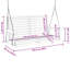 Garden Swing Bench With Metal Chains Solid Wood Fir-2032807675