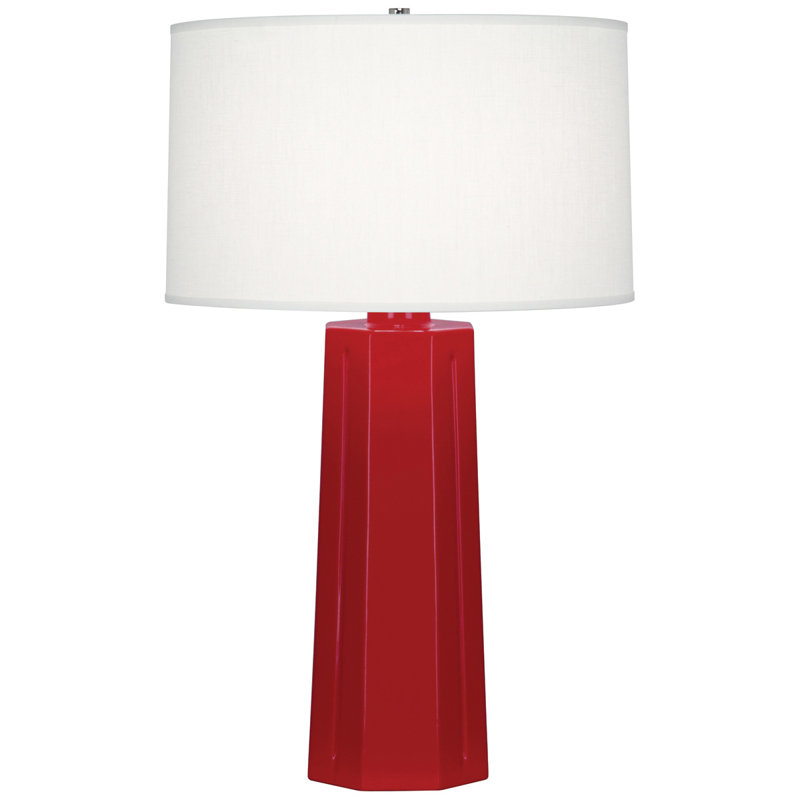 Mason Table Lamp, Ruby Red