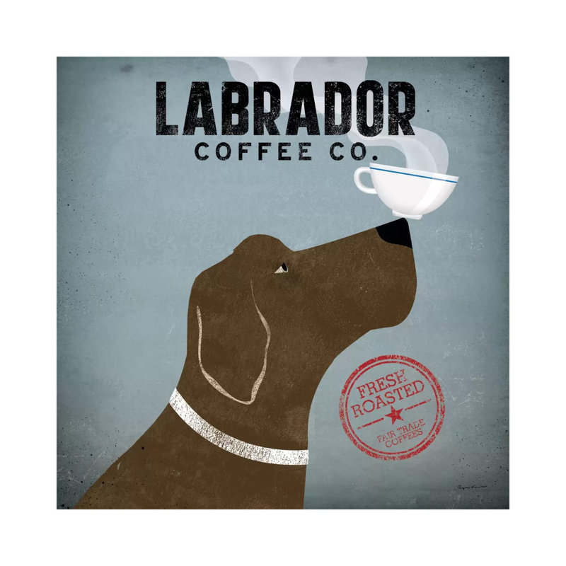 Labrador Coffee Co. by Ryan Fowler - Wrapped Canvas Painting, 93.98 cm H x 93.98 cm W x 3.175 cm D