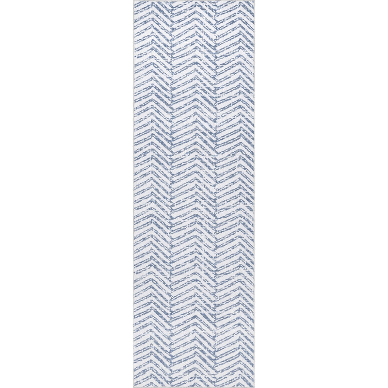 Rosanne SpinClean Machine Washable Geometric Area Rug, Runner 2'6" x 8'