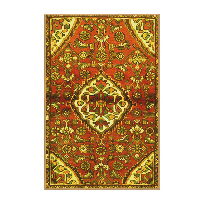 Washable Floral Indoor Rug, Rectangle 2' x 3'
