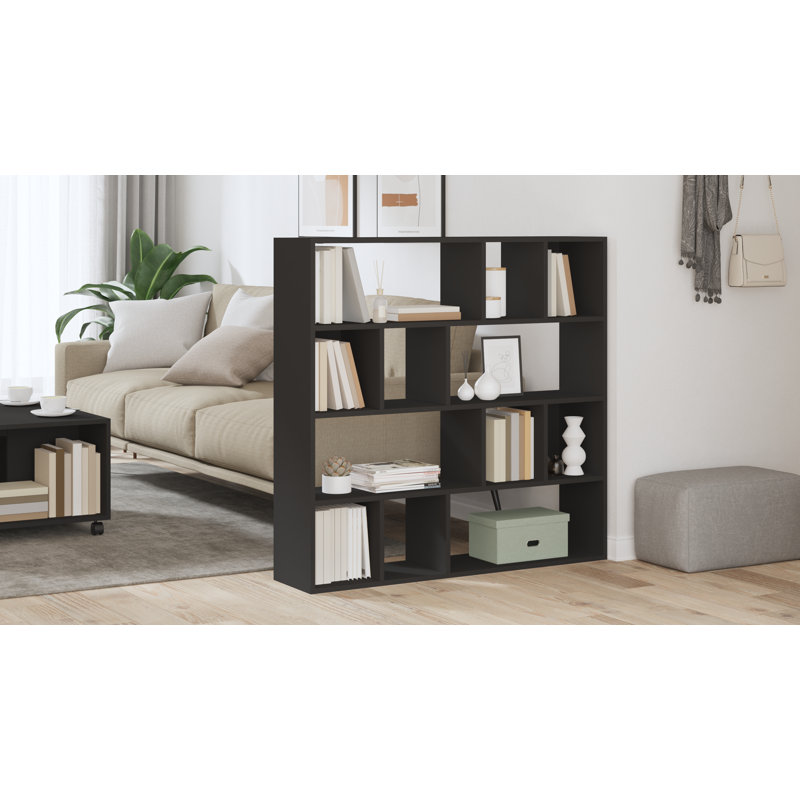 Book Cabinet/Room Divider Sonoma 41.3"X9.4"X40.2", Black