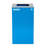 Alpine Industries 29 Gallon Steel Mixed Recycling Bin with Square Opening Lid