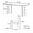 Rectangular solid wood rock table set for home use-111170537