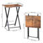 Ahreanna Cross Legs Side Table Set