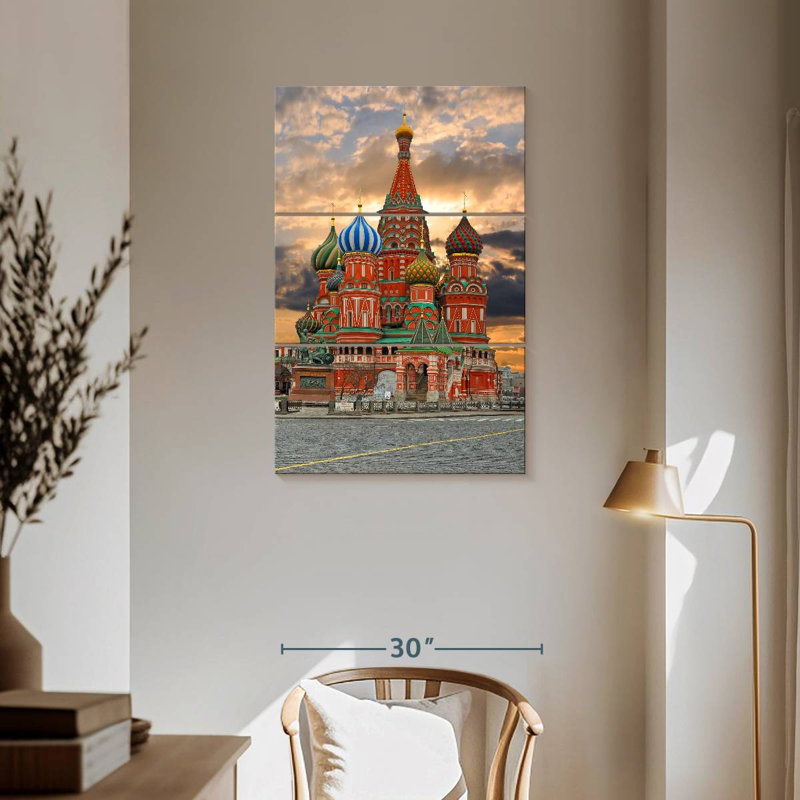 Masam, cathédrale Saint-Basile, Moscou, H 57 po x l 36 po