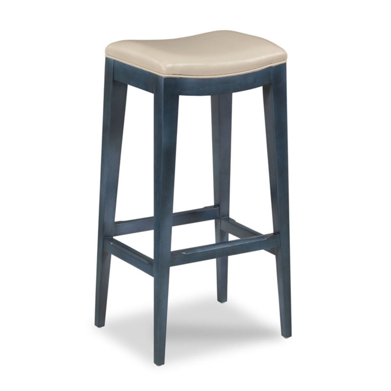 Tabouret de comptoir Petite, Woodbridge - bleu marine, Tabouret de comptoir (siège d'une hauteur de 24 p
