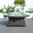 Quinnesec Oval Propane Smokeless Fire Pit Table with Hidden Fuel Tank