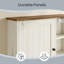 Armoire de rangement murale pour salle de bain avec barre à serviettes et crochets