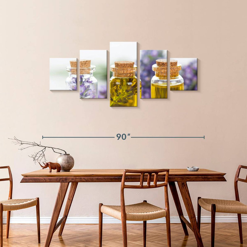 Lavender Essential Oils, 36" H x 80" W