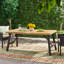 Ensemble repas d'extérieur avec 2 bancs et 1 table repas (3 pièces)
