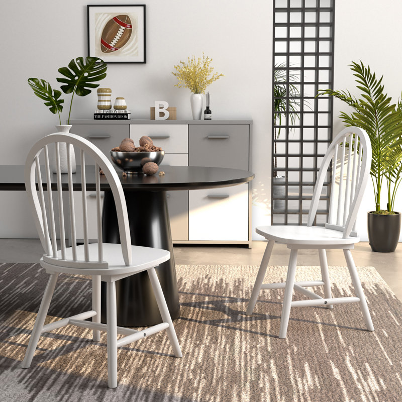 Abyade 18'' H Solid Wood Side Chair