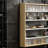 5-Tier Wall-Mounted Display Case Display Cabinet