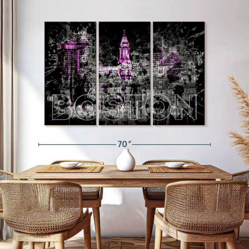 Sebbie Boston Skyline Pop, H 20 po x l 33 po