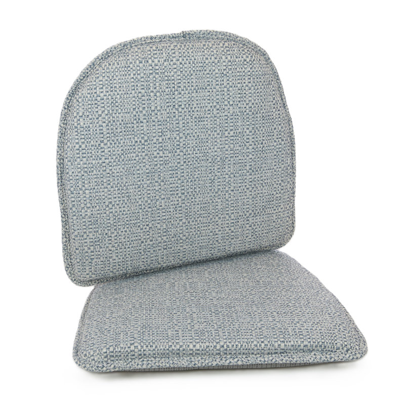  Raindrop The Gripper Non Slip Chair Cushions, Soft & Comfortable Seat Pad, Sitting Pillow for Kitchen, Dining or Office, 2 Count (Pack of 1), Blue