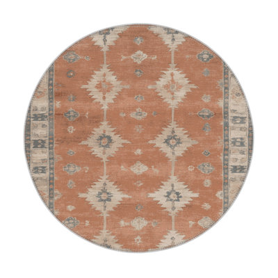 Tapis intérieur et extérieur brun Overdyed