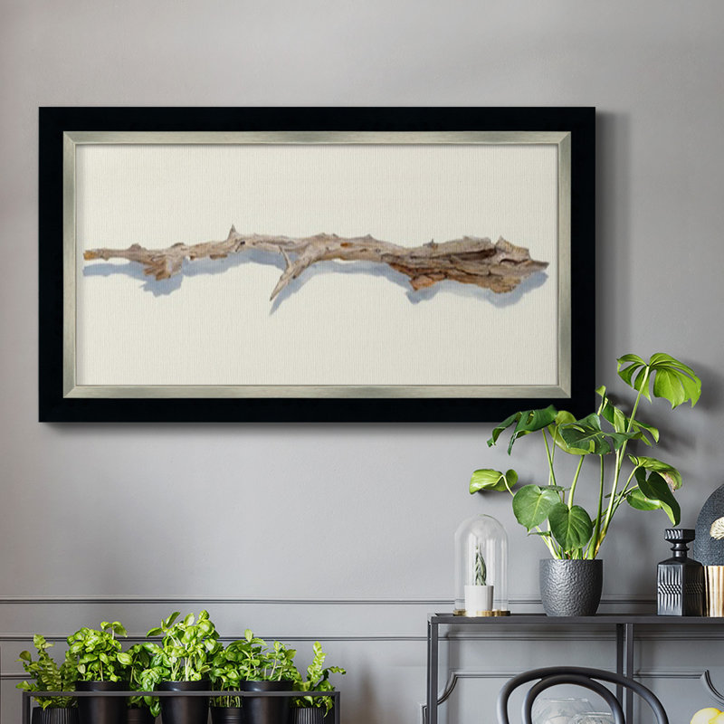 «Driftwood Study I», reproduction d'art sur toile simple, H 21 po x l 37 po x P 1 po