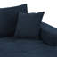 Canapé modulaire 85 po en forme de L avec tissu en lin de coton et sans assemblage-745352133