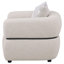 Fauteuil d'appoint rembourré en tissu Hlair beige