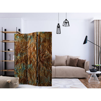 Geissler 172cm H Solid Wood Folding Room Divider