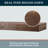 Modern Ember Vara Wood Mantel Shelf - 3 Inch Height - Variations in Grain and Natural Distressing-88992620-88992624