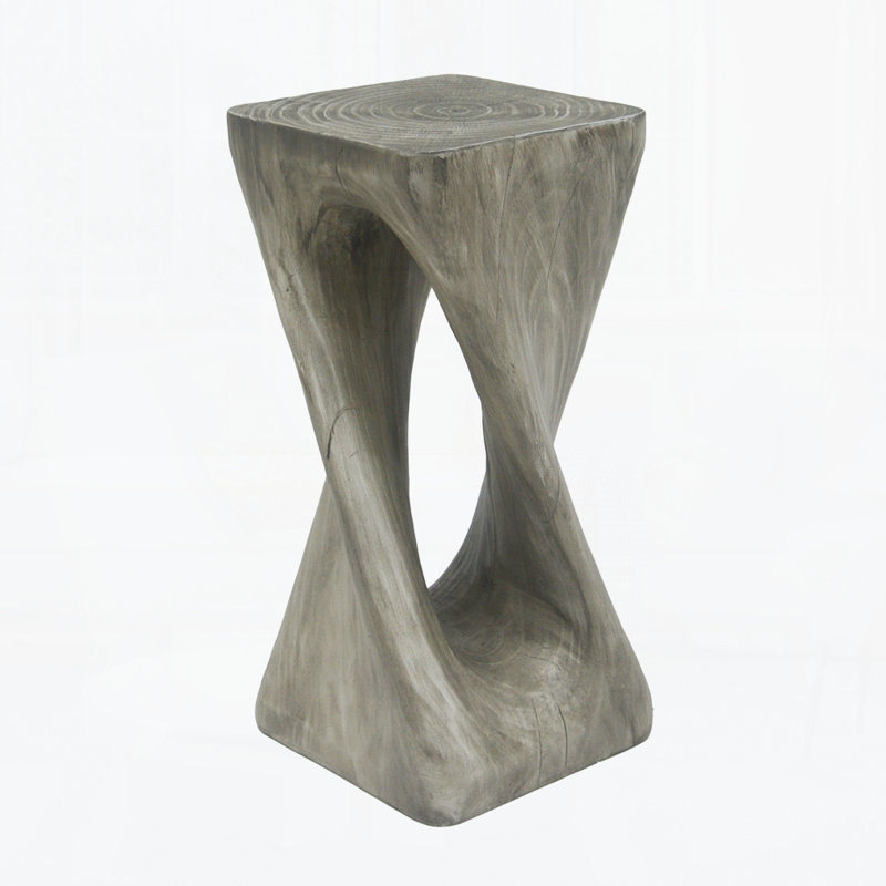Outdoor Side Table, Gray