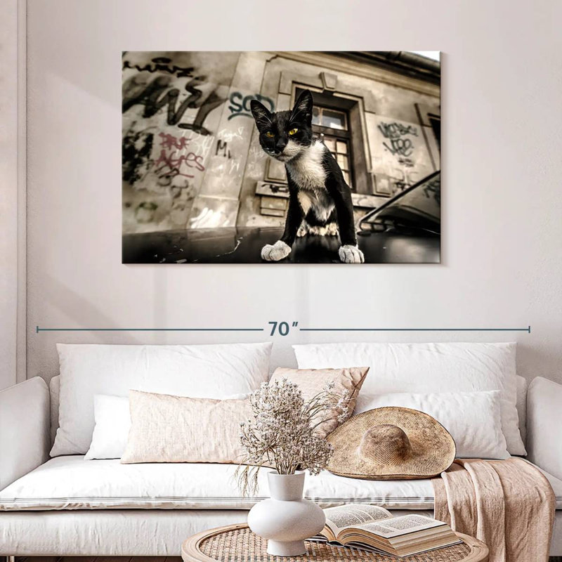Brampt Alley Cat, 30" H x 45" W