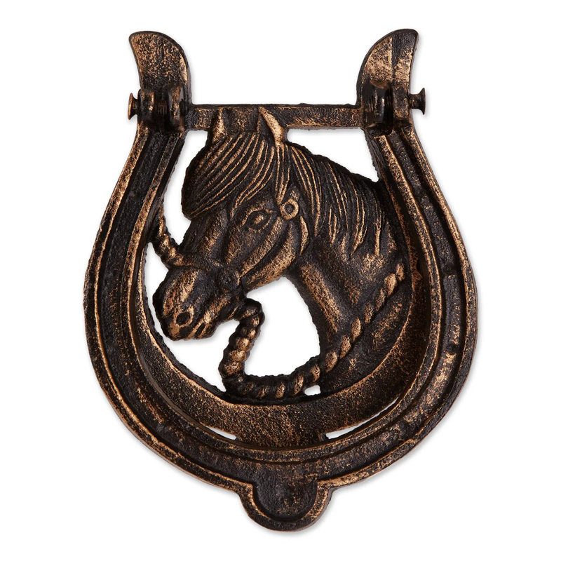 Heurtoir de porte en fer à cheval Horseshoe | Quincaillerie d'entrée rustique