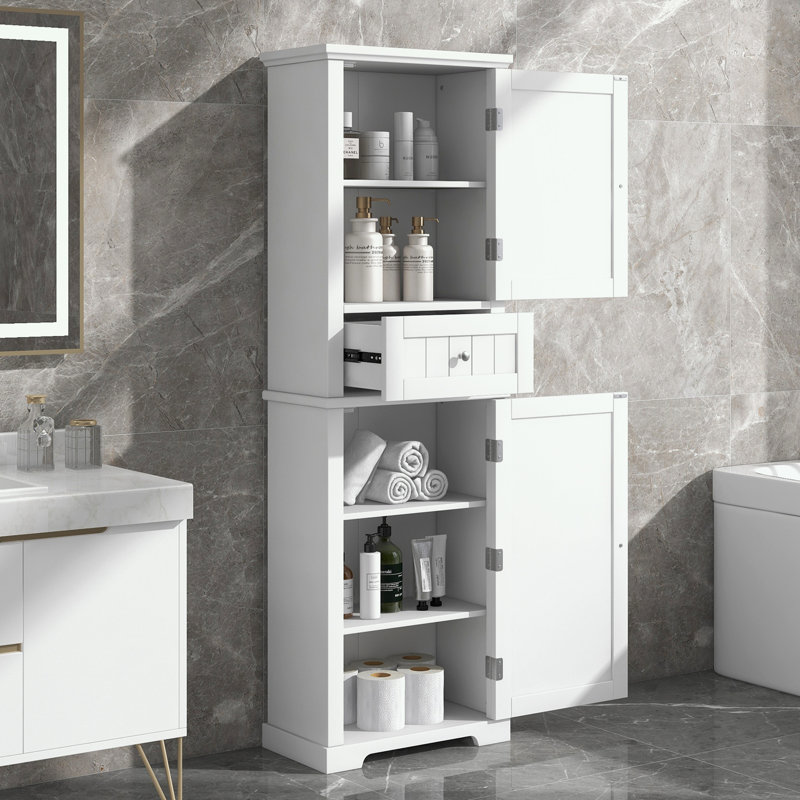 Bajo Linen Cabinet, White