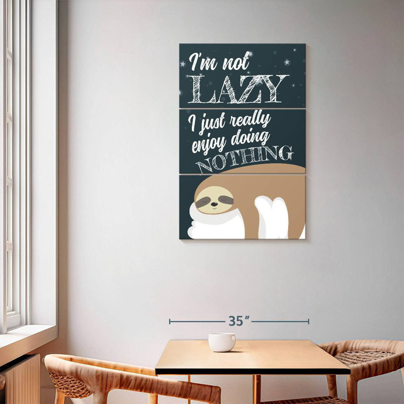 Tergel Funny Sloth, 57" H x 36" W